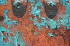 Distressed Surface V, Acrylic on Paper, 12 X 18 cm, 2012